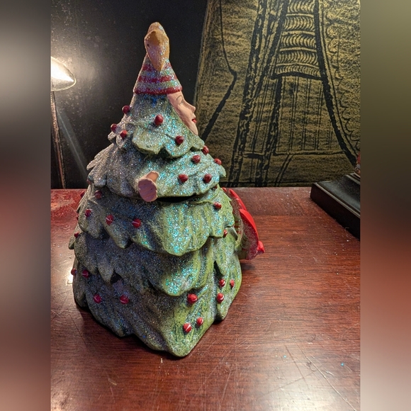 Department 56 Christmas Krinkles Tree Lady Woman Lidded Figure Patience Brewster - Picture 4 of 6
